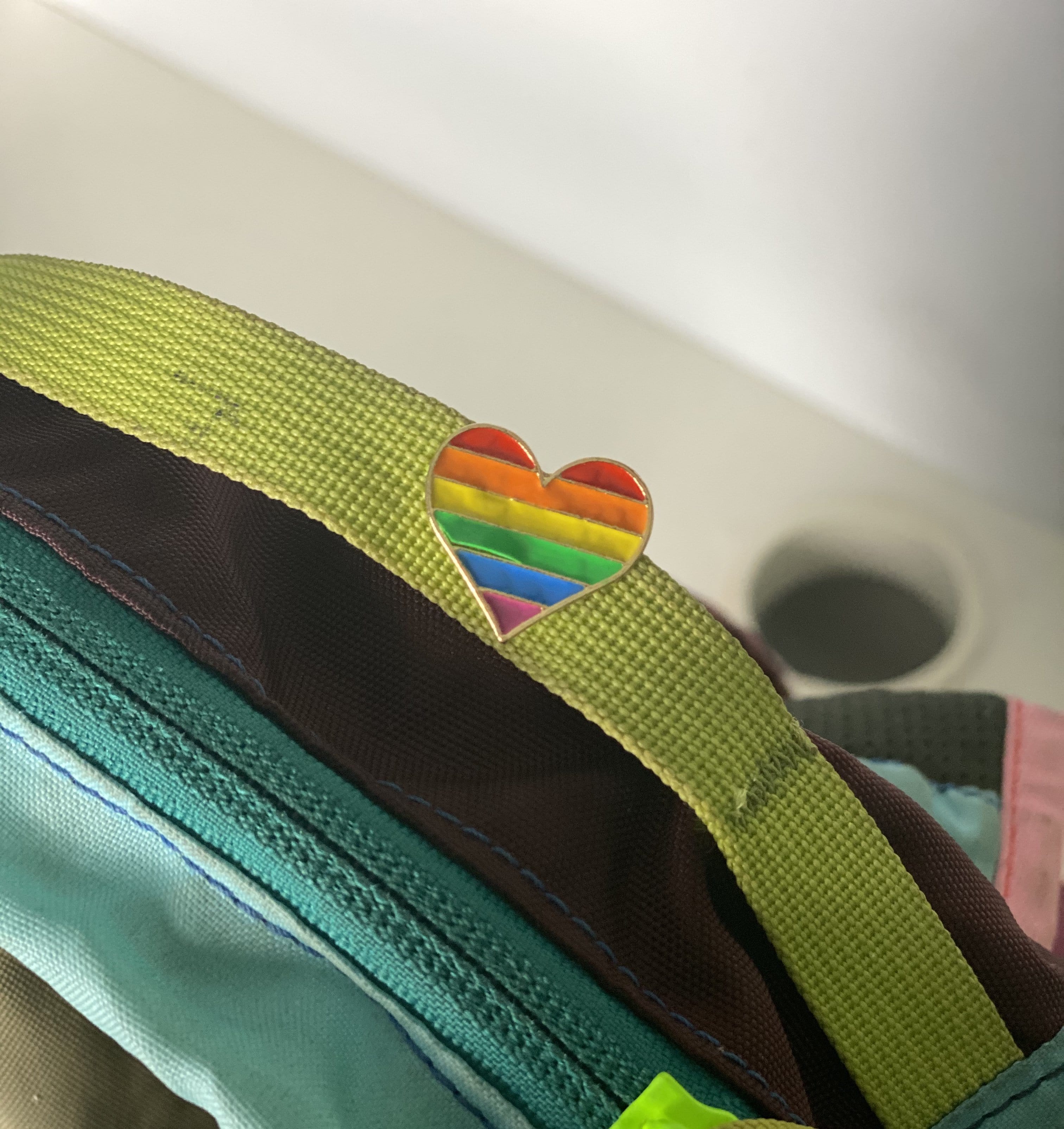 Rainbow Heart Pin - Pride Palace